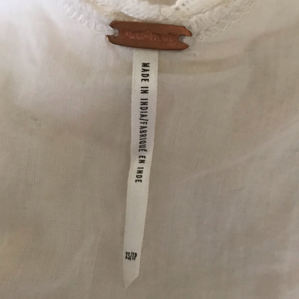 Free People Angel Lace Cut-Out Back Dress Ivory XS - Picture 10 of 13